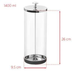 Lasisäiliö työkalujen desinfiointiin 1400 ML
