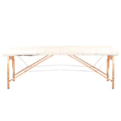 WOOD COMFORT 2-osainen taitettava hierontapöytä, CREAM