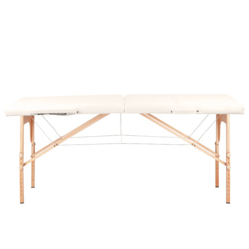 WOOD COMFORT 2-osainen taitettava hierontapöytä, CREAM