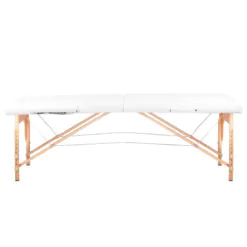 WOOD COMFORT 2-osainen taitettava hierontapöytä, WHITE