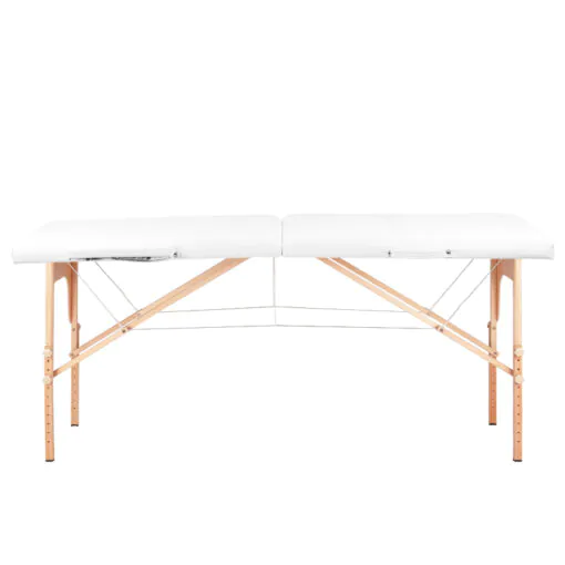 WOOD COMFORT 2-osainen taitettava hierontapöytä, WHITE