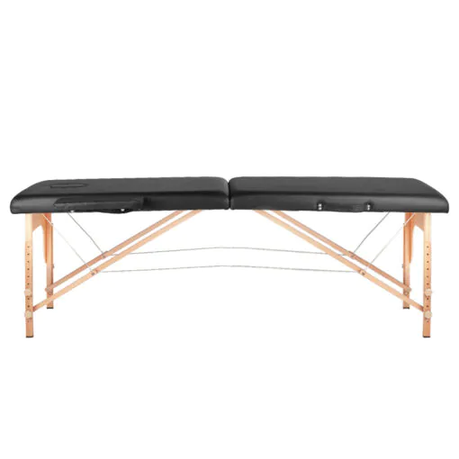 WOOD COMFORT 2-osainen taitettava hierontapöytä, BLACK
