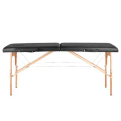 WOOD COMFORT 2-osainen taitettava hierontapöytä, BLACK