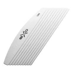 Exo-hiomapaperi 180 grit puolikuun muotoiseen metalliviilaan, 10 kpl