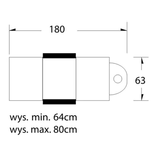 Hoitotuoli BASIC 210 hydraulinen, valkoinen, pyörillä
