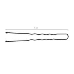 Kampaajan hiuspinnit 6 cm - E-65, 300 kpl, mustat