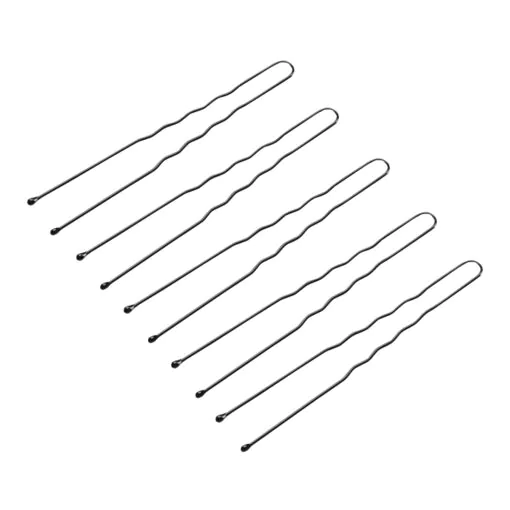 Kampaajan hiuspinnit 7 cm - E-65, 300 kpl, mustat