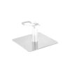 Neliönmuotoinen jalusta kampaamotuoliin - Inox L009