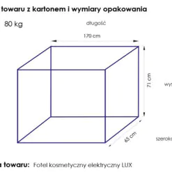 Sähköinen hoitotuoli Lux valkoinen, lämmitetty
