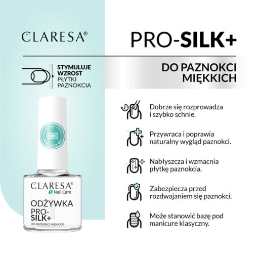 CLARESA Kynsien hoitoaine Silk+ 5 g