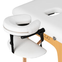 Comfort Lux puinen kokoontaitettava hierontapöytä 2 segmenttiä, valkoinen