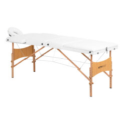 Comfort Lux puinen kannettava hierontapöytä, valkoinen - kannettava hierontapöytä