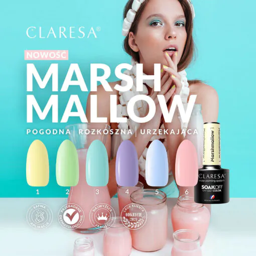 CLARESA MARSHMALLOW 3 hybridilakka, 5 ml
