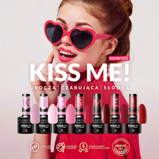 CLARESA Kiss Me! 7 hybridilakka, 5 ml