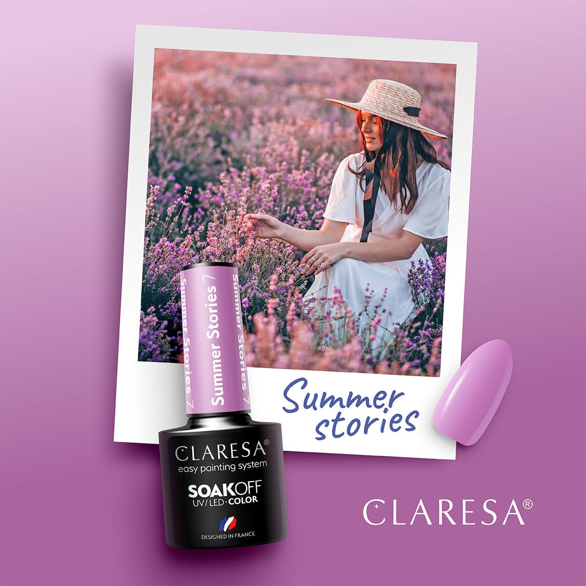 CLARESA SUMMER STORIES 7 hybridilakka, 5 ml CLARESA SUMMER STORIES 7 hybridilakka, 5 ml