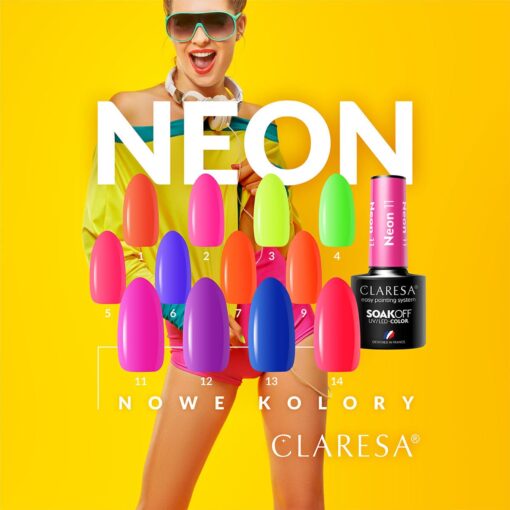 CLARESA NEON 11 hybridilakka, 5 ml