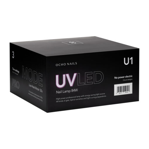 OCHO NAILS 8 UV-LED kynsiuuni, 84W, musta