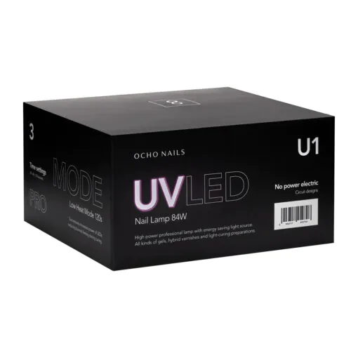 OCHO NAILS 8 LED kynsiuuni 84W musta