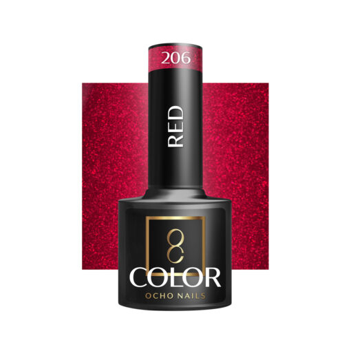 OCHO NAILS hybridilakka 206 punainen 5 ml