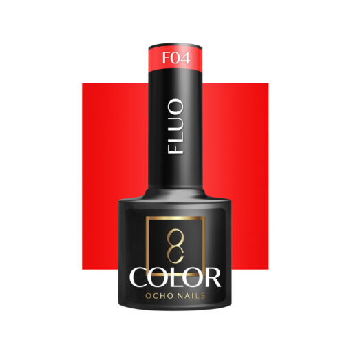 OCHO NAILS fluoresoiva hybridilakka F04 FLUO 5 ml