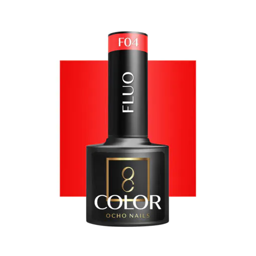 OCHO NAILS fluoresoiva hybridilakka F04 FLUO 5 ml