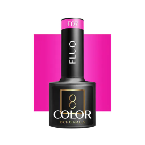OCHO NAILS fluoresoiva hybridilakka F07 FLUO 5 ml