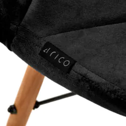 4Rico Pohjoismainen QS-186 samettituoli harmaa