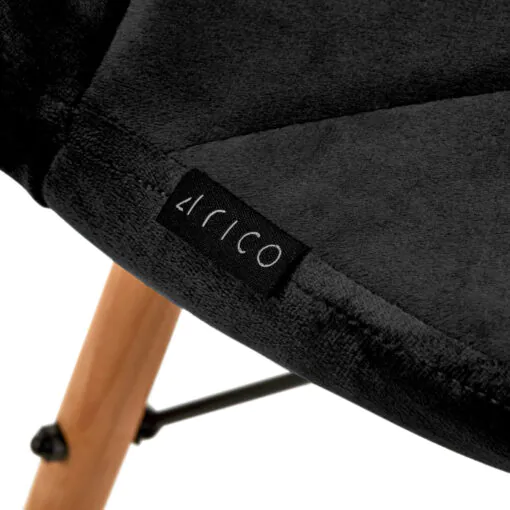 4Rico Pohjoismainen QS-186 samettituoli harmaa
