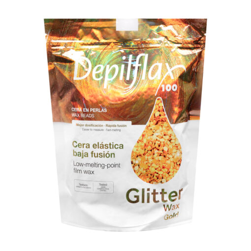 Depilflax 100 karvanpoistovaha matalan sulamispisteen Glitter Gold 1000 g