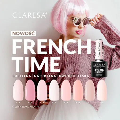 CLARESA French Time 1 hybridilakka, 5 ml