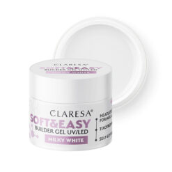 Claresa SOFT&EASY Builder Gel Milk Mhite, rakennusgeeli, 90 g