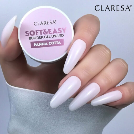 Claresa SOFT&EASY Builder Gel Panna Cotta, rakennusgeeli, 90 g