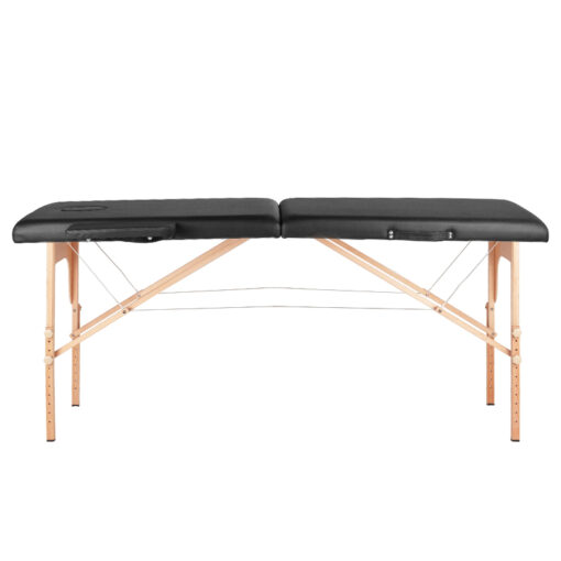WOOD COMFORT 2-osainen taitettava hierontapöytä, BLACK