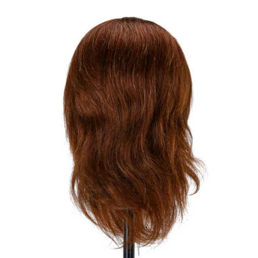 Harjoituspää partalla Gabbiano WZ4, luonnolliset hiukset, väri 4H, pituus 8"+ 6"