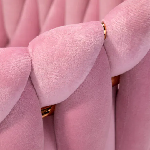 4Rico asiakastuoli QS-GW06G sametti pinkki