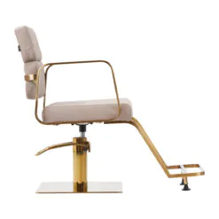 Kampaamotuoli Porto GM beige/kulta