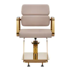 Kampaamotuoli Porto GM beige/kulta