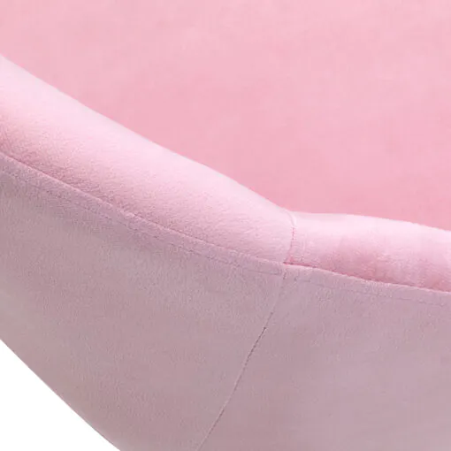 4Rico kääntyvä asiakastuoli QS-MF18G sametti pinkki