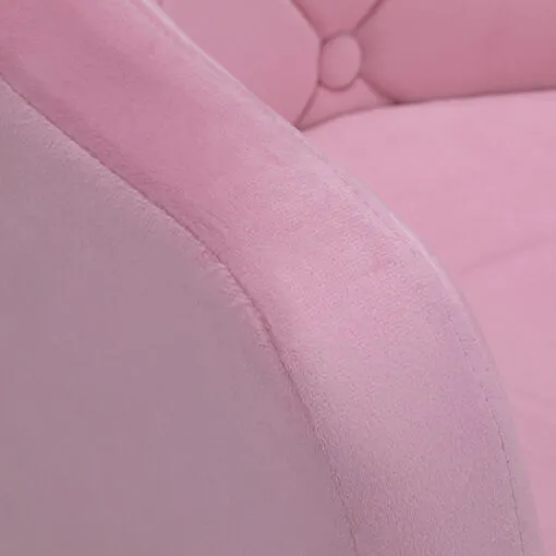 4Rico kääntyvä asiakastuoli QS-BL14G sametti pinkki
