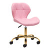 Kosmetologin jakkara QS-06G, kulta/pinkki