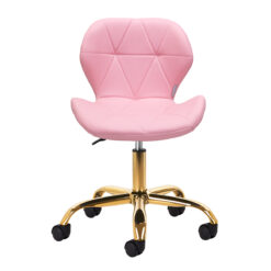 Kosmetologin jakkara QS-06G, kulta/pinkki