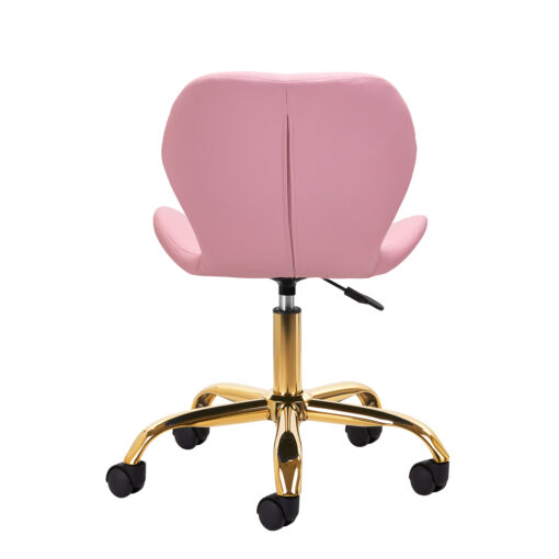 Kosmetologin jakkara QS-06G, kulta/pinkki