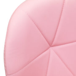 Kosmetologin jakkara QS-06G, kromi/pinkki