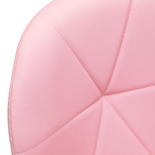 Kosmetologin jakkara QS-06G, kromi/pinkki