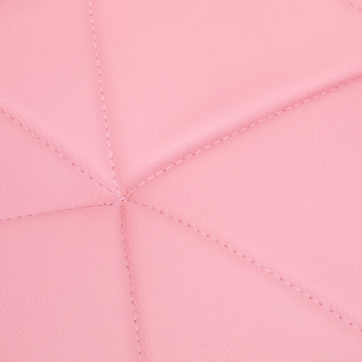 Kosmetologin jakkara QS-06G, kromi/pinkki