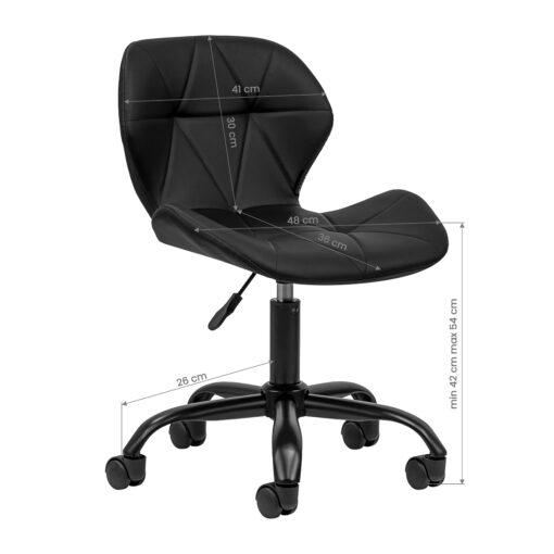 Kosmetologin jakkara QS-06G, musta
