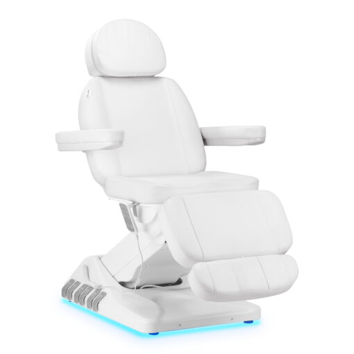 SILLON Luxury sähkököinen hoitotuoli – jalkaohjaus, valkoinen.