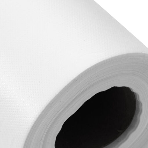 Kertakäyttöinen Laminoitu Kuitukangas Suojaliina Rullassa 50cm x 50m Valkoinen
