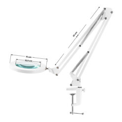 Glow 308 LED suurennuslasivalaisin pöytätasolle, musta, USB