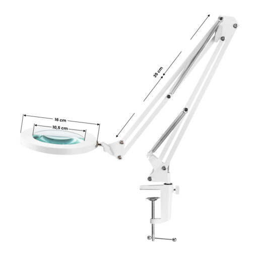 Glow 308 LED suurennuslasivalaisin pöytätasolle, musta, USB